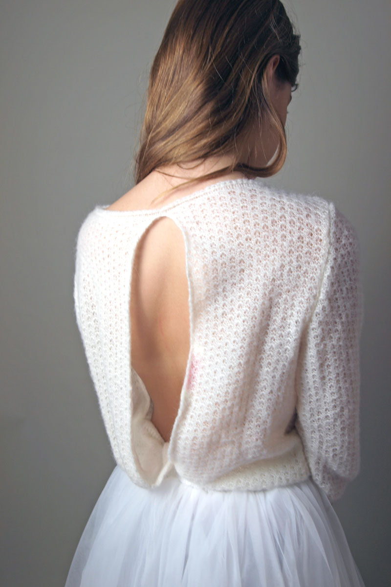 FOR YOU: Pullover für Hochzeiten AIMY mit großem Rücken-Ausschnitt - Beemohr