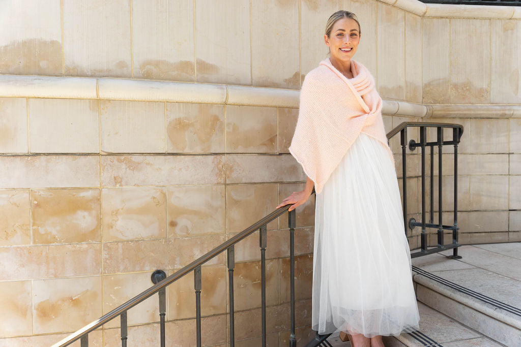 DIY: Stola aus weicher Kuschel Wolle SYLVY - Beemohr