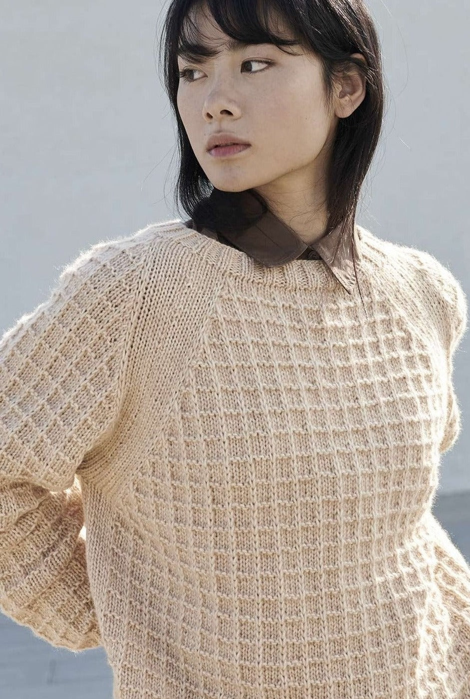 Cotton Merino Strickpullover stricken