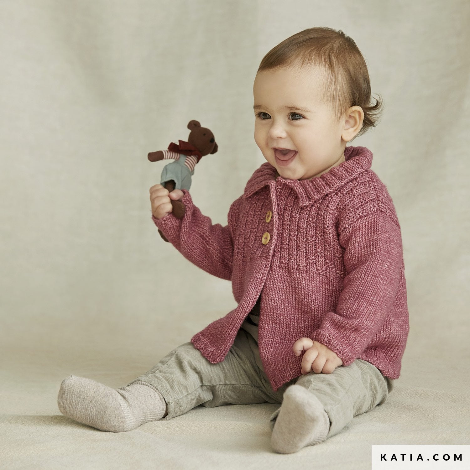 Baby Strickjacke DIY Cotton Merino