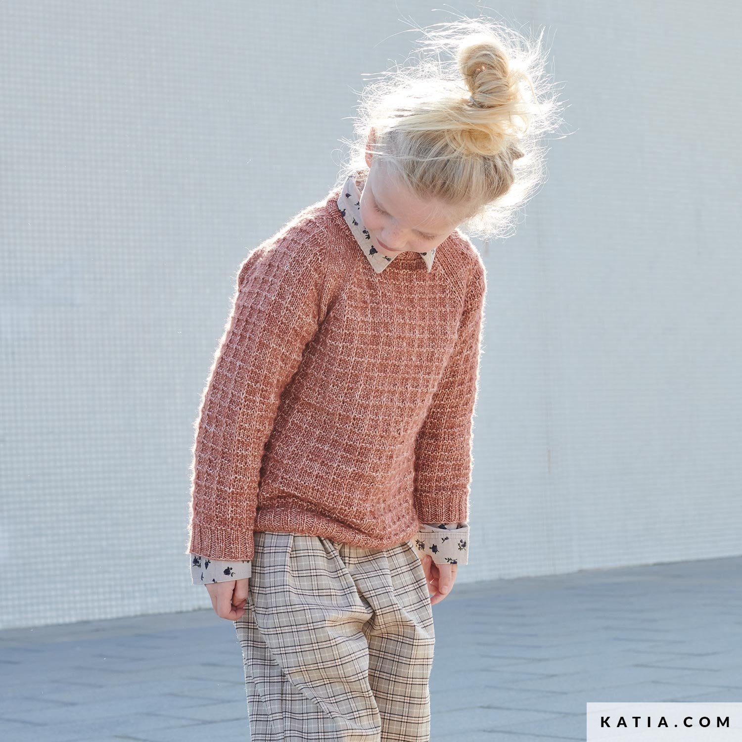 Katia Strickpullover für Mädchen Cotton Merino
