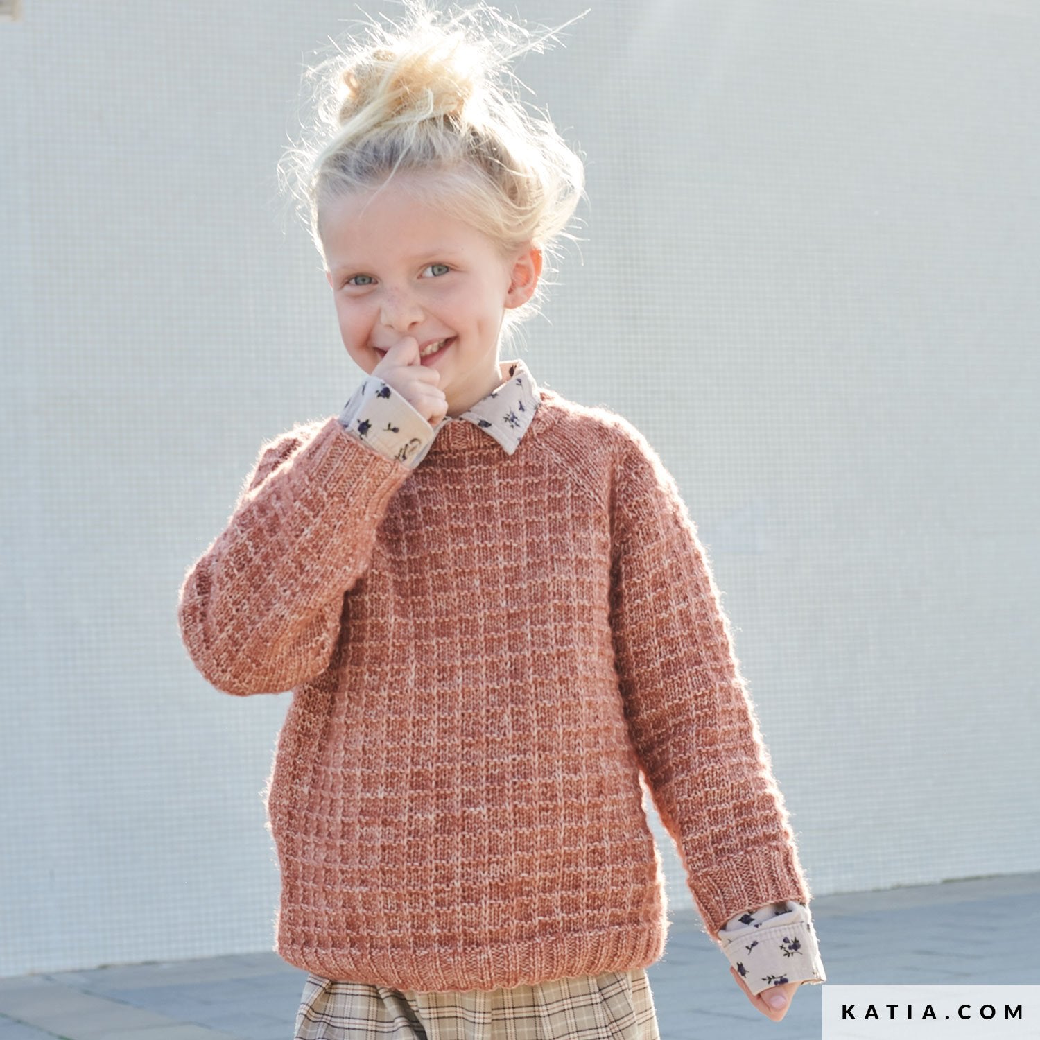 Cotton merino fine von Katia für einen Mädchenpullover