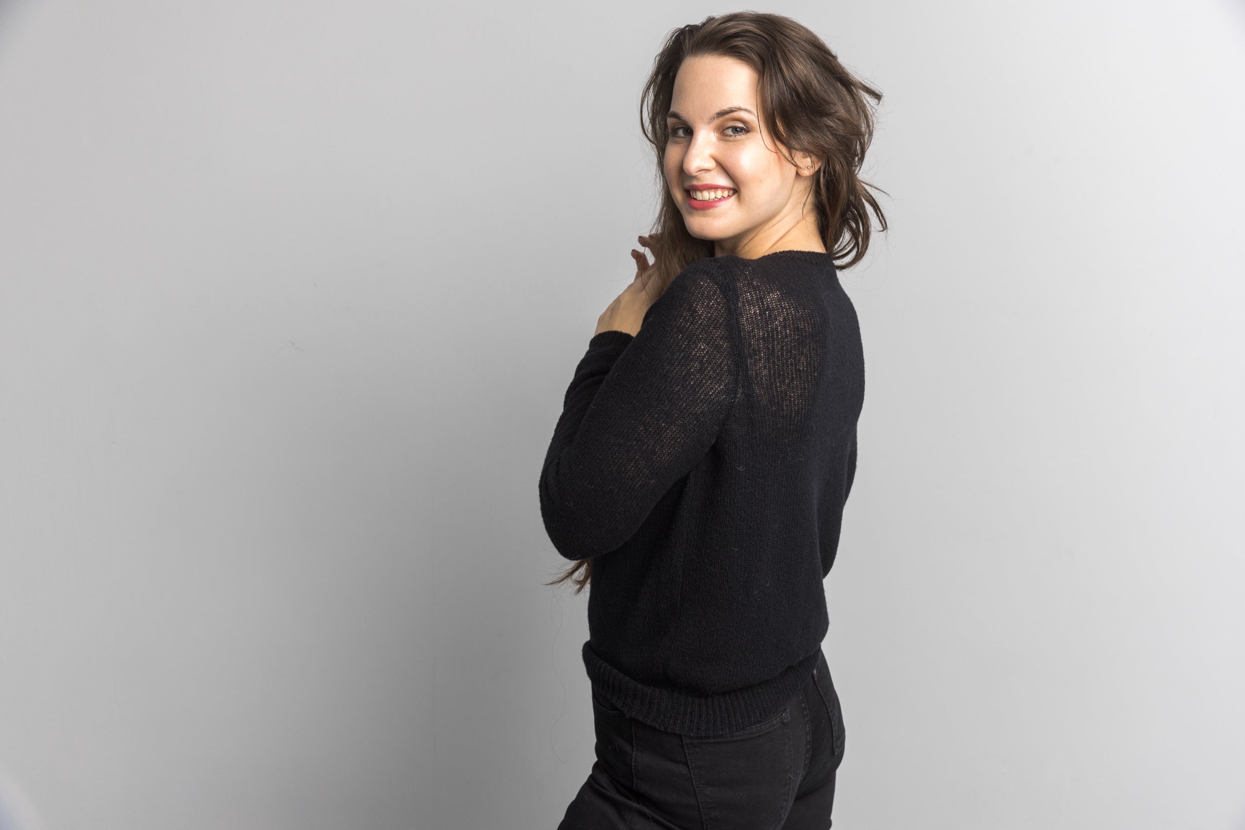 Strickset: Klassischer Pullover aus edler Baby Alpaka Wolle mit Seide - Beemohr