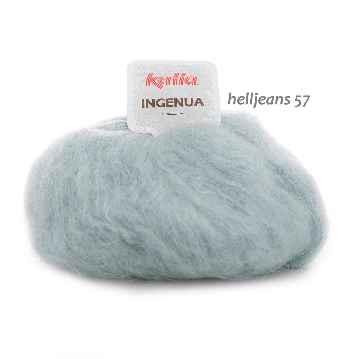 KNIT KIT: Mohair Jacke INGENUA super Dick im Strickset mit Strickanleitung von KATIA - Beemohr