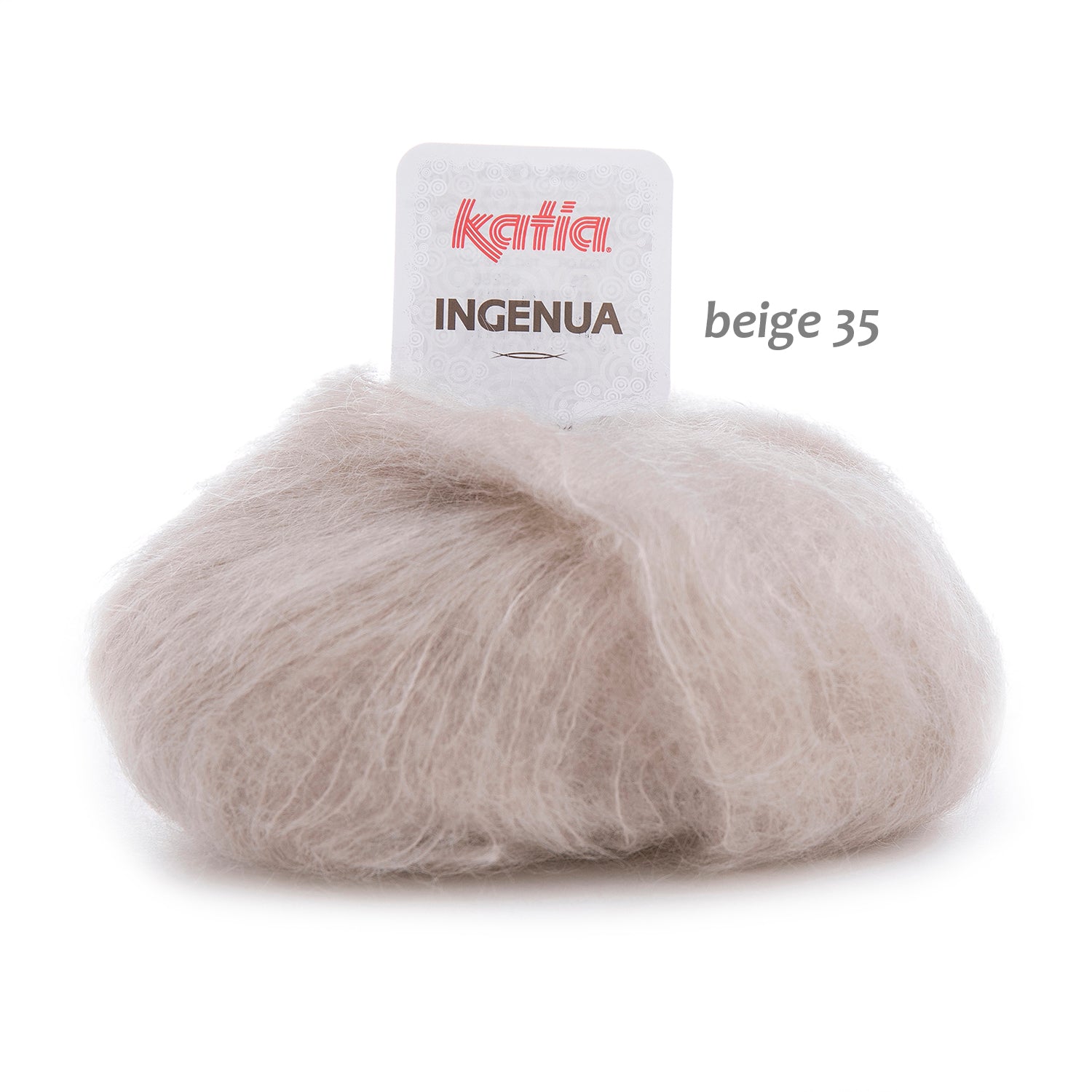 KNIT KIT: Mohair Jacke INGENUA super Dick im Strickset mit Strickanleitung von KATIA - Beemohr