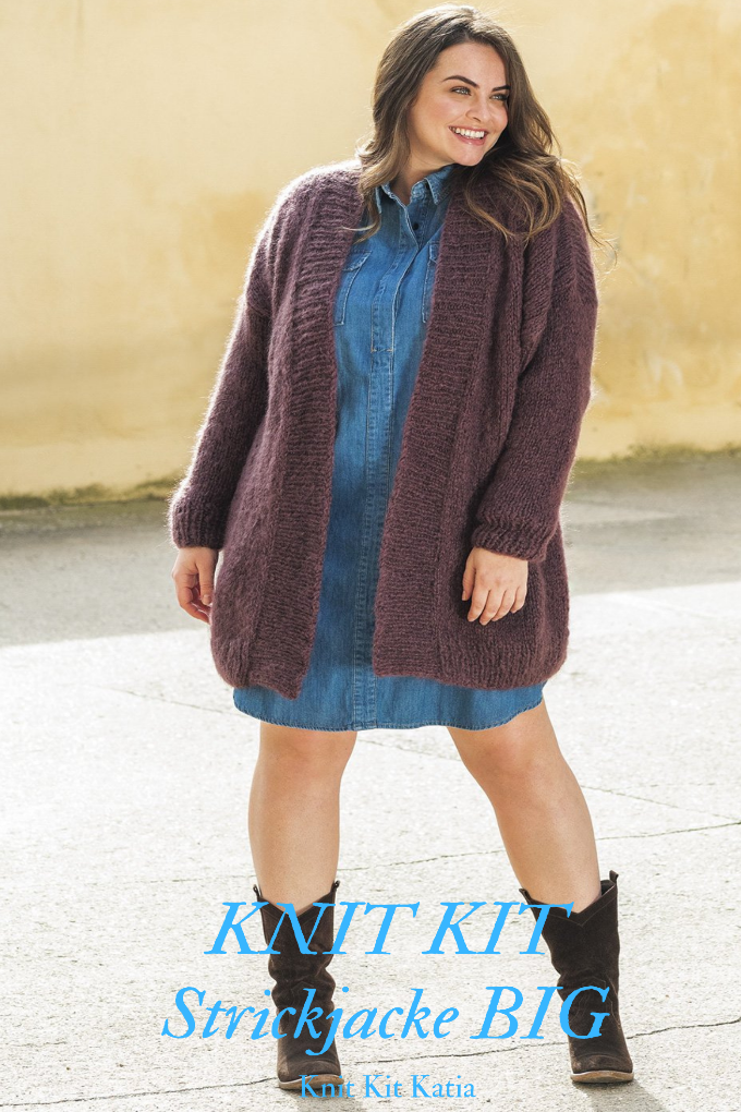 KNIT KIT: Strickjacke zum selber stricken aus INGENUA Mohair - Beemohr