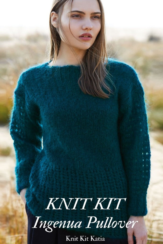 Pulli aus Ingenua Wolle von Katia mit Lochmuster - Beemohr