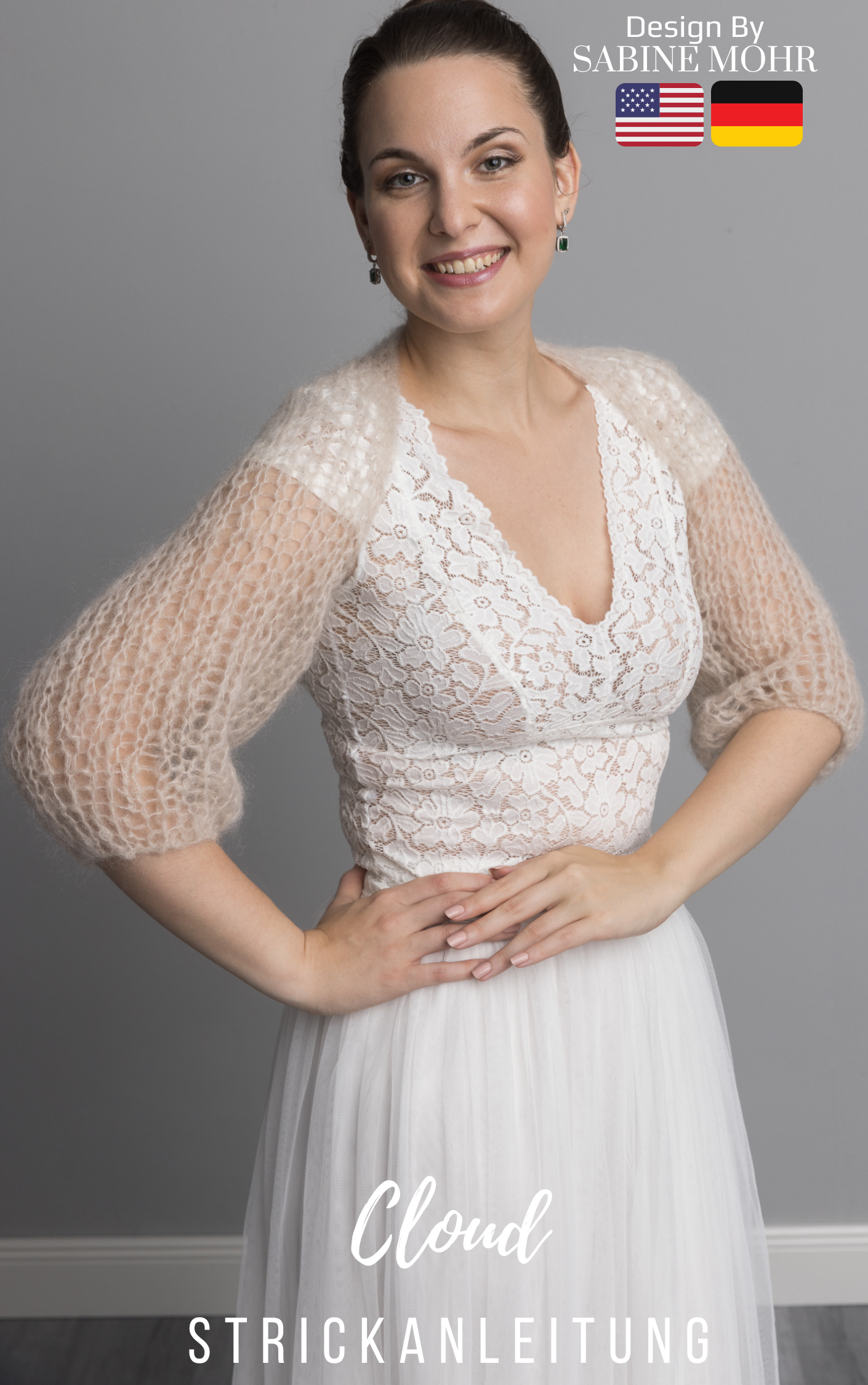 Knitting instruction for a bridal knit jacket
