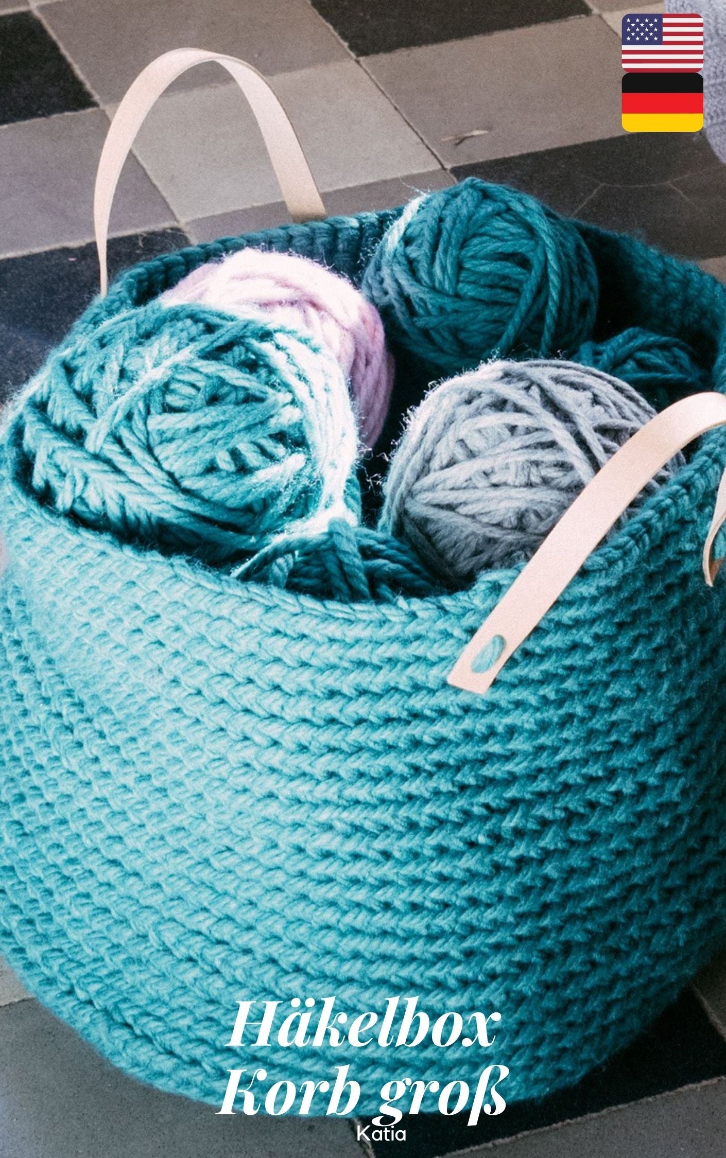 Häkelbox für einen großen Aufbewahrungskorb mit Tout de Suite - Beemohr
