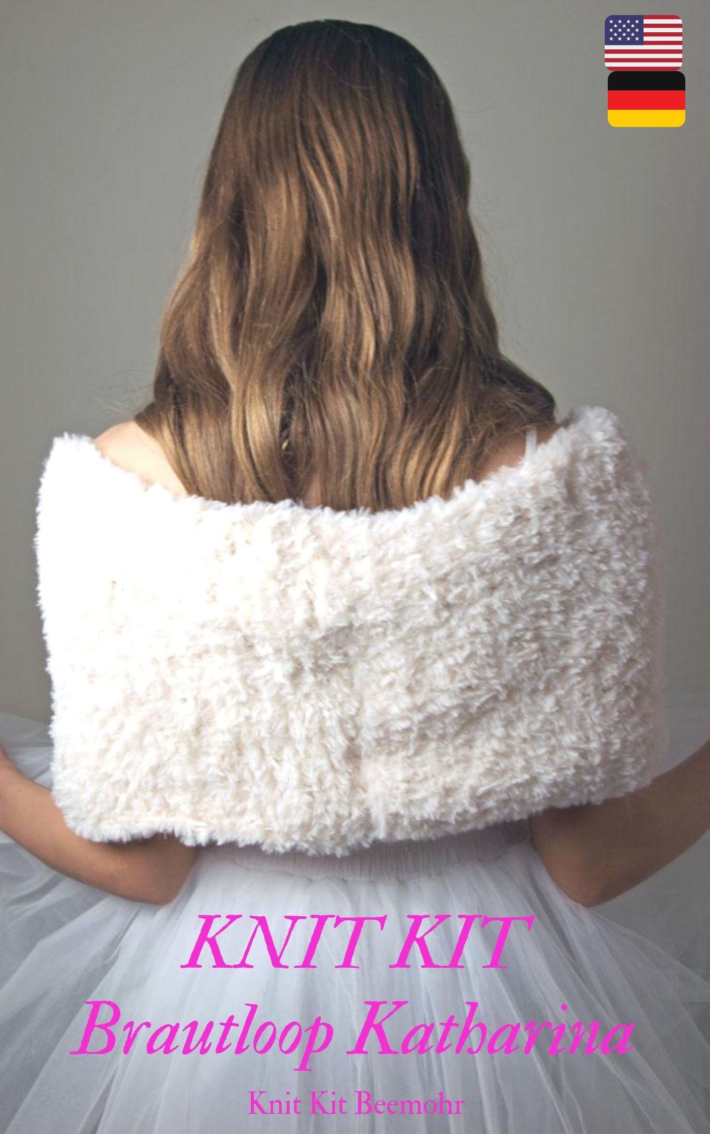Bridal loop in fur knitting pattern and wool