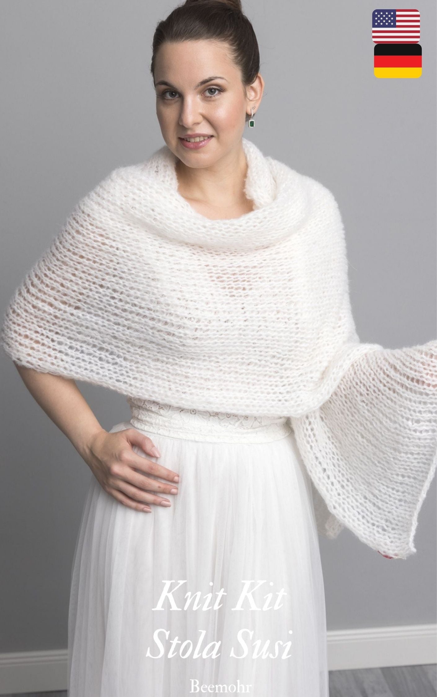Strickset: Stola SUSI hautfreundlich für Braut- & Abendkleider - Beemohr