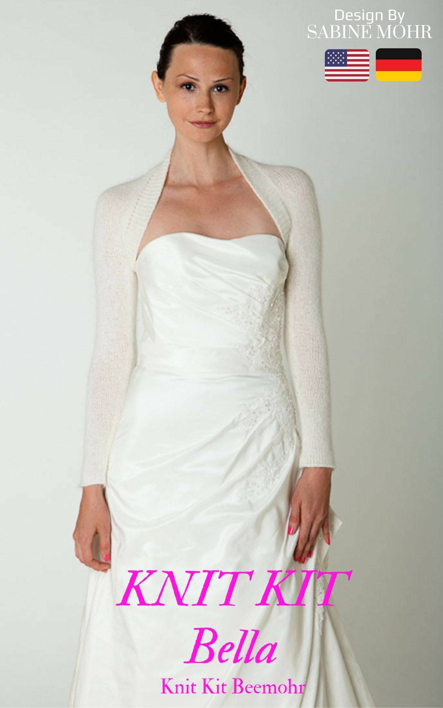 Knitting instruction bridal festive bolero