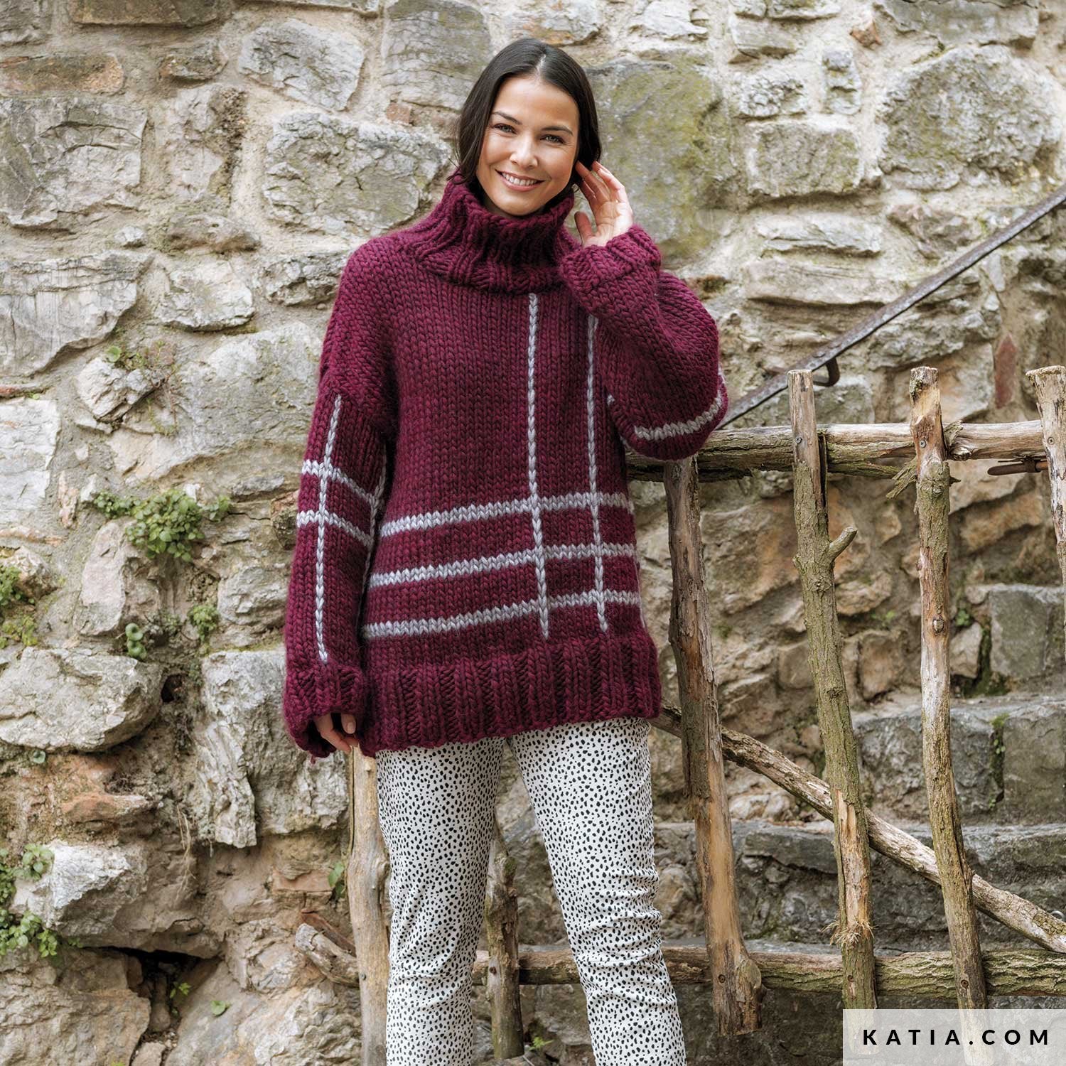 Strickpullover aus Love Wool von Katia stricken