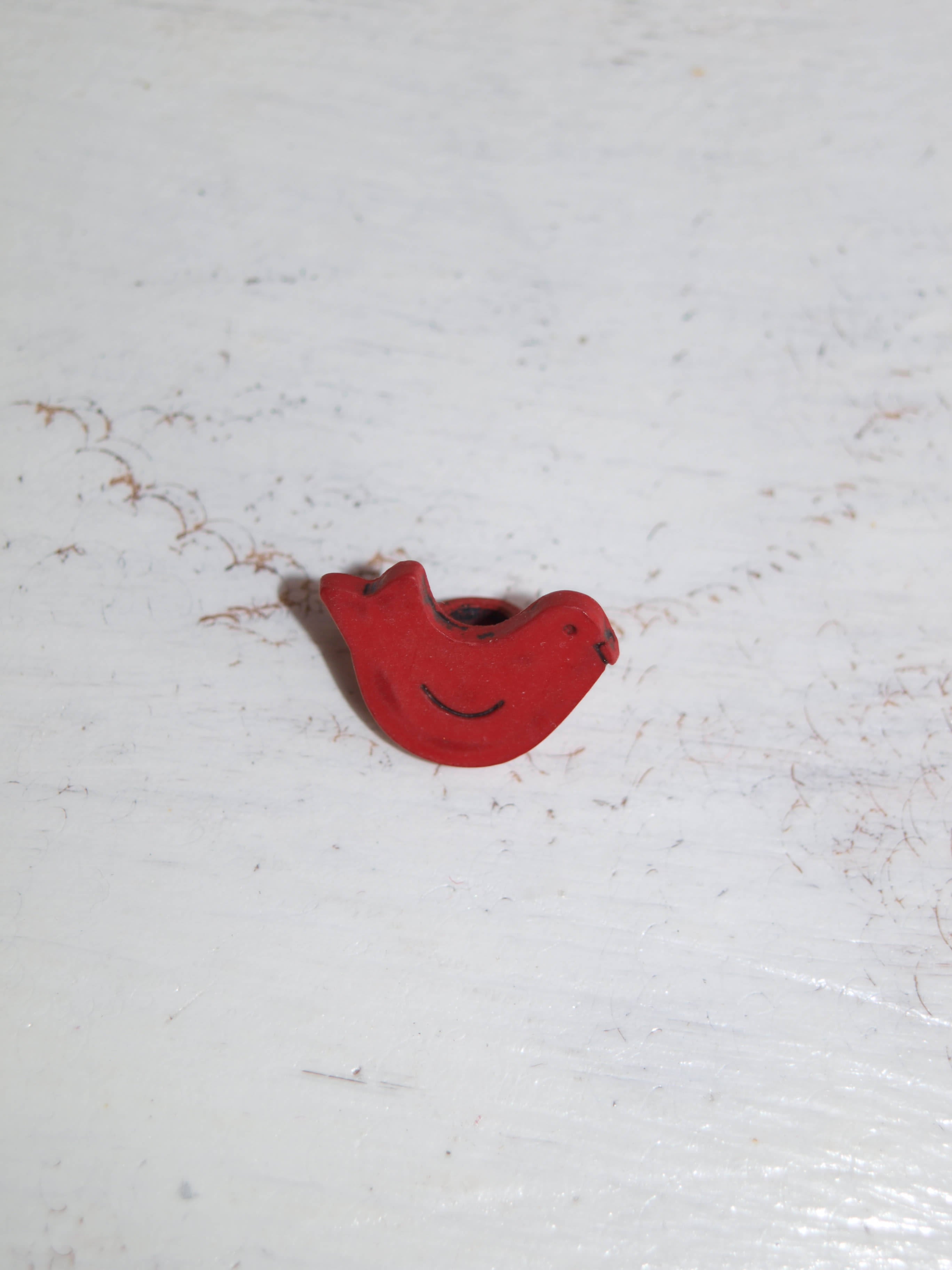 Vogel Knopf im Strickshop Beemohr