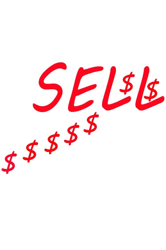 Schriftzug SELL zum Einstricken oder Aufsticken - Beemohr