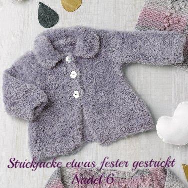 Strickset für eine Kuscheljacke aus Velour Wolle von Katia - Beemohr