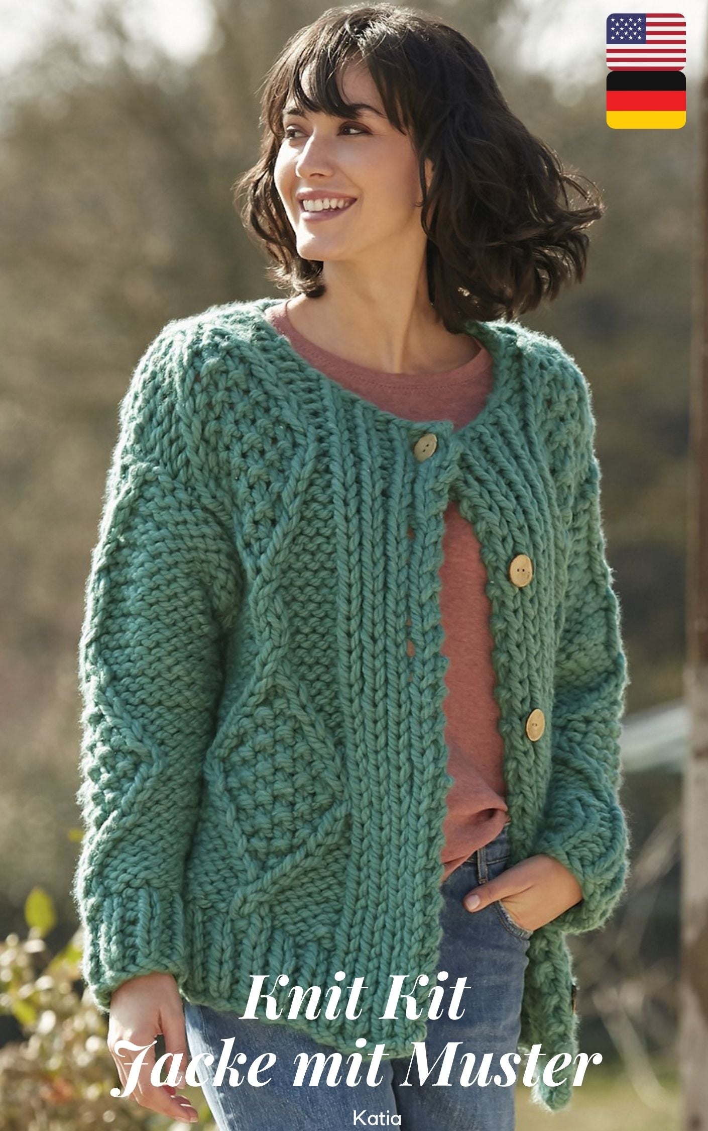 Strickset: Dicke Strickjacke für Spaziergänge aus Tout de Suite - Beemohr