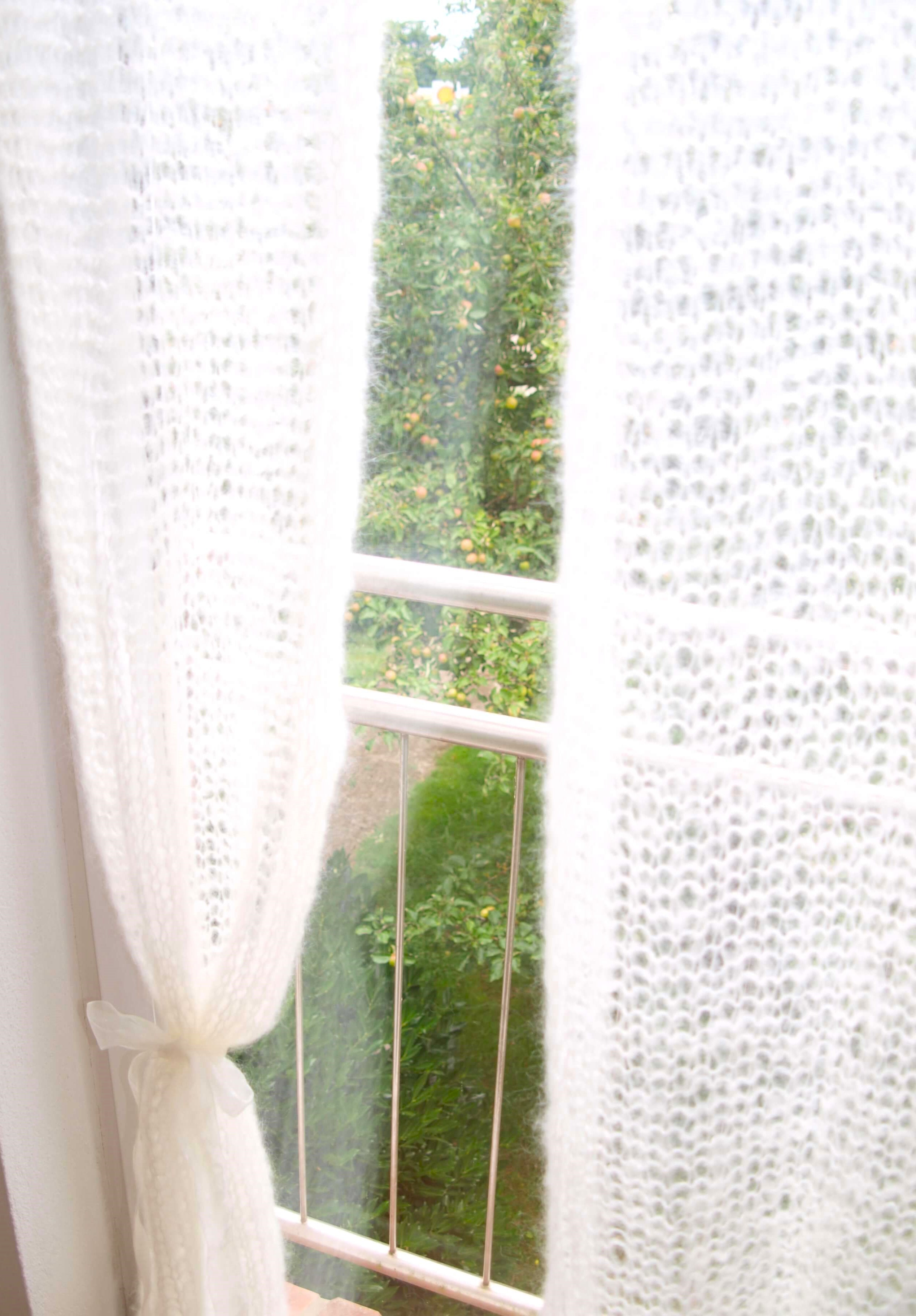 Schal creme 3 aus Ingenua Wolle stricken