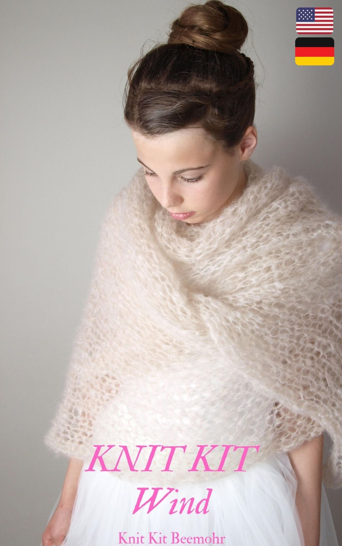 Knit Kit: Für die Stola WIND leicht und durchschimmernd grob gestrickter Schal - Beemohr