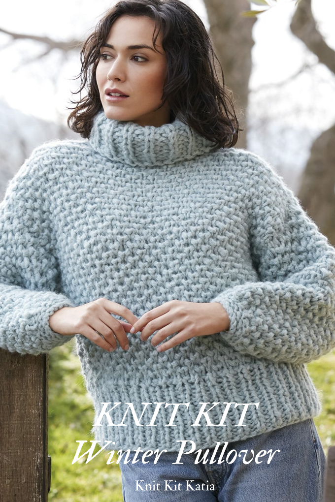 Stricken Strickpullover Rollkragen Damen Stricken