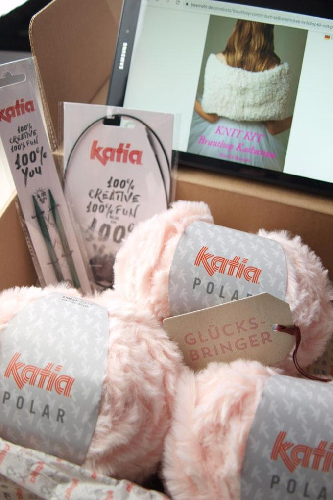 STRICKBOX für einen Fell - Loop einfach für die DIY Hochzeit - Beemohr