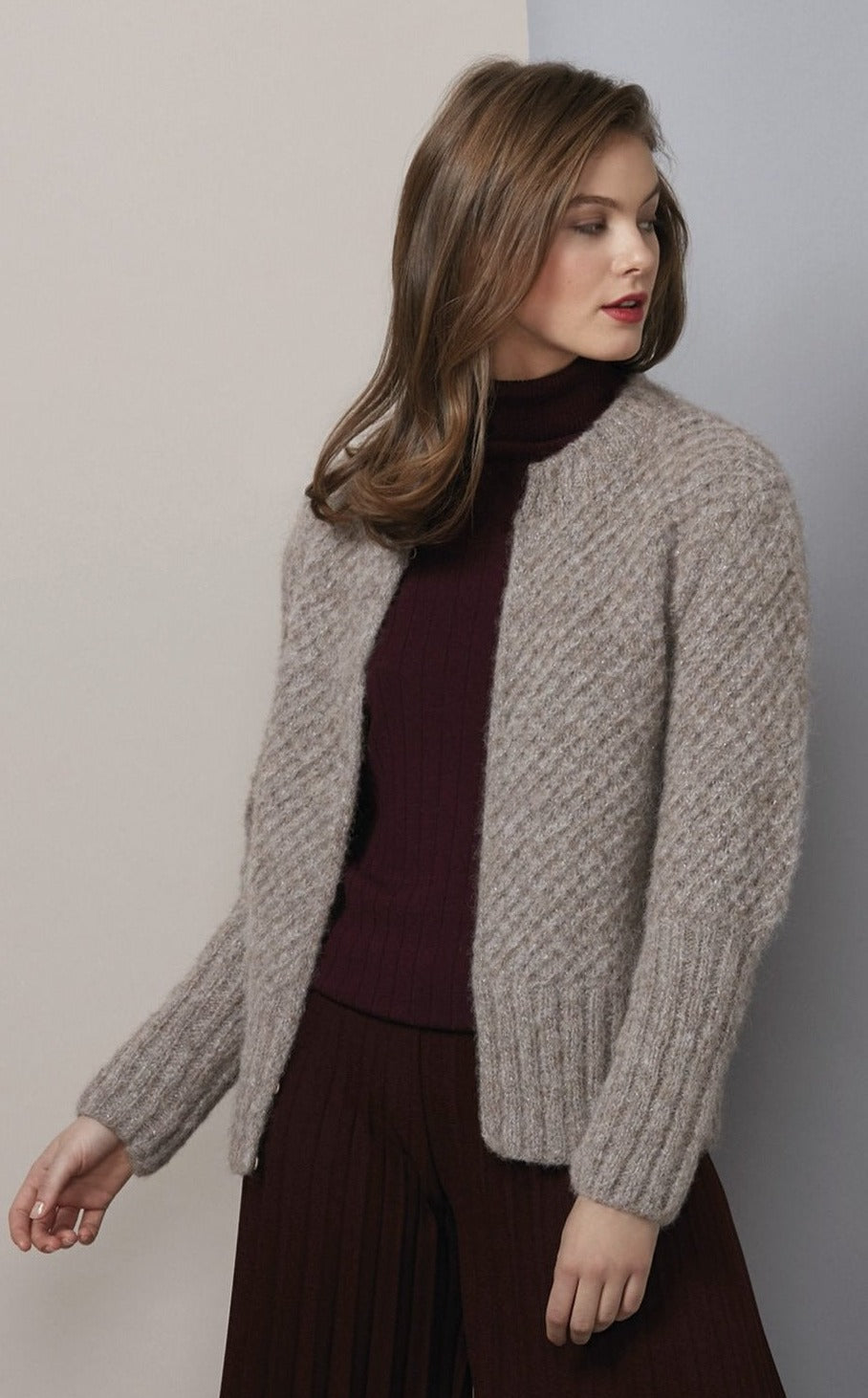 DIY Bomberjacke aus Concept Alpaca Silver von Katia - Beemohr
