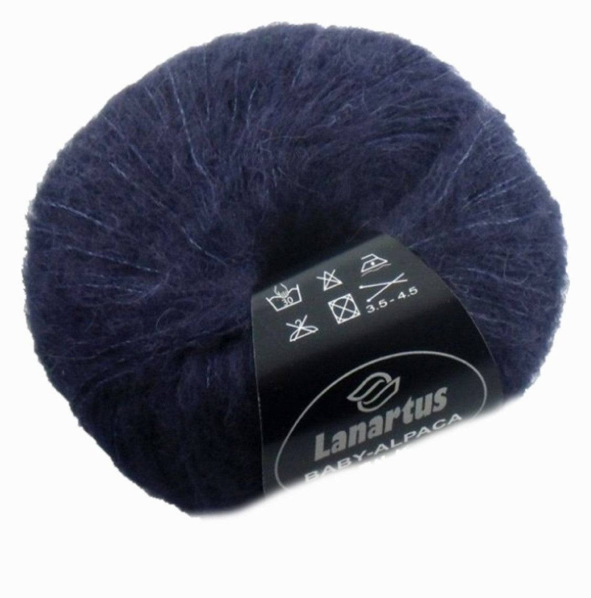 Baby Alpaka dunkelblau 119 von Lanartus
