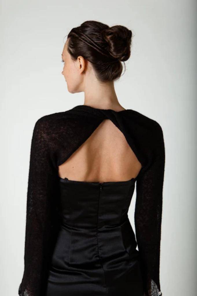 Gedrehter Schal für ihr Abendkleid für tief ausgeschnittene Kleider - Beemohr