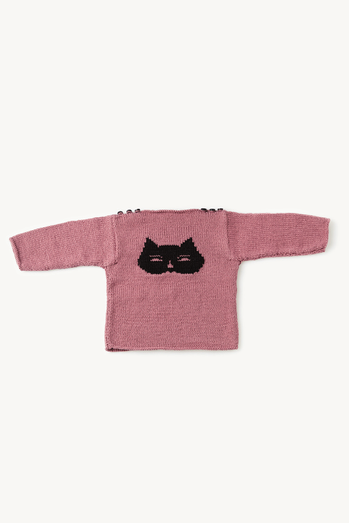 Strickanleitung Baby Pullover mit Fuchs Motiv aus Merino Katia - Beemohr