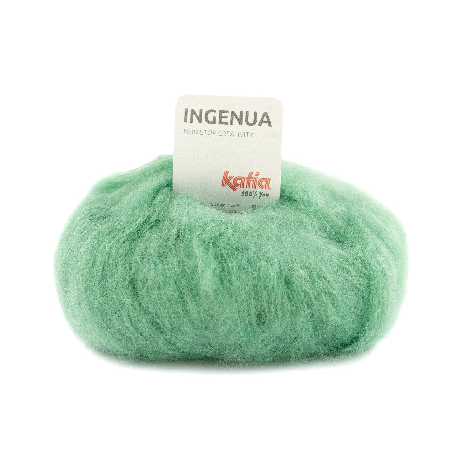 KNIT KIT: Mohair Jacke INGENUA super Dick im Strickset mit Strickanleitung von KATIA - Beemohr