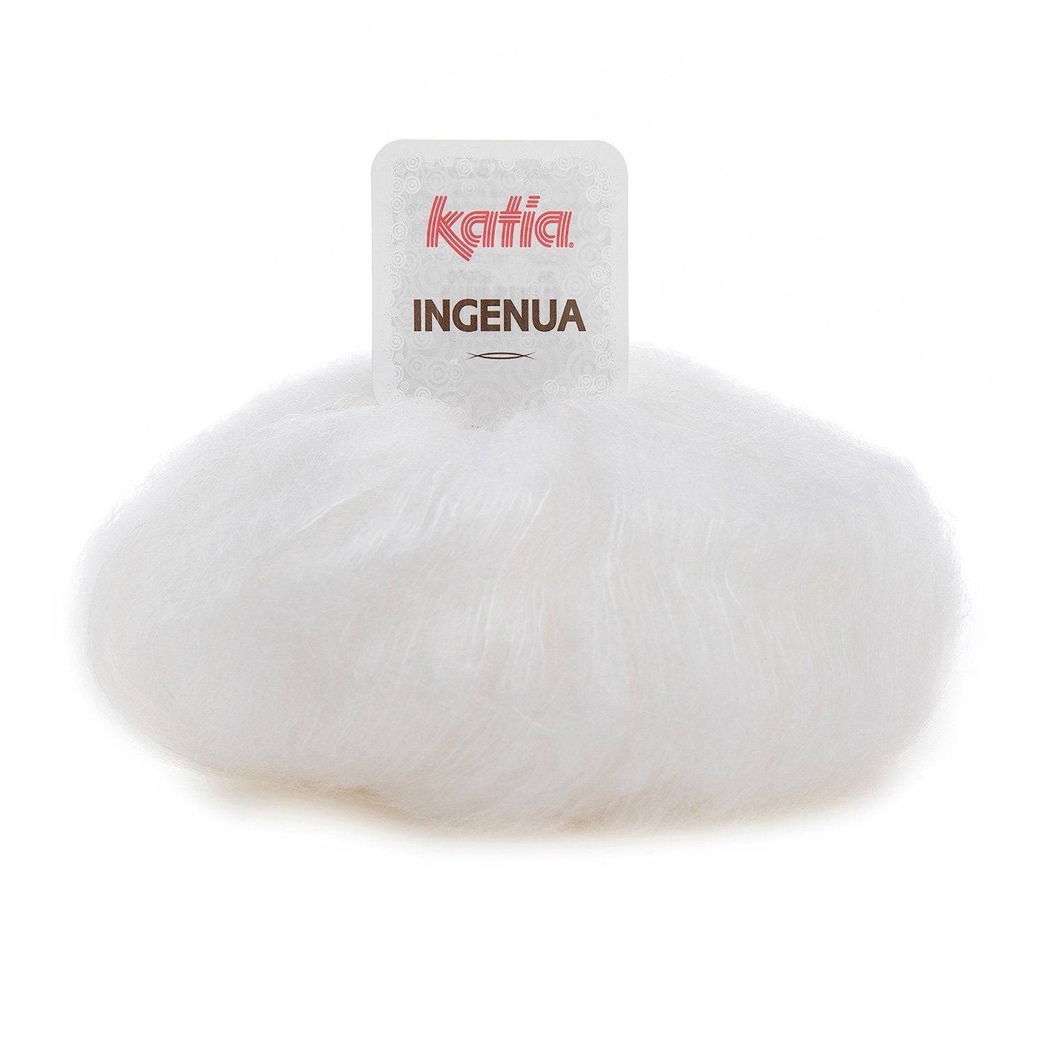 Ingenua Mohair von Katia weiß 1