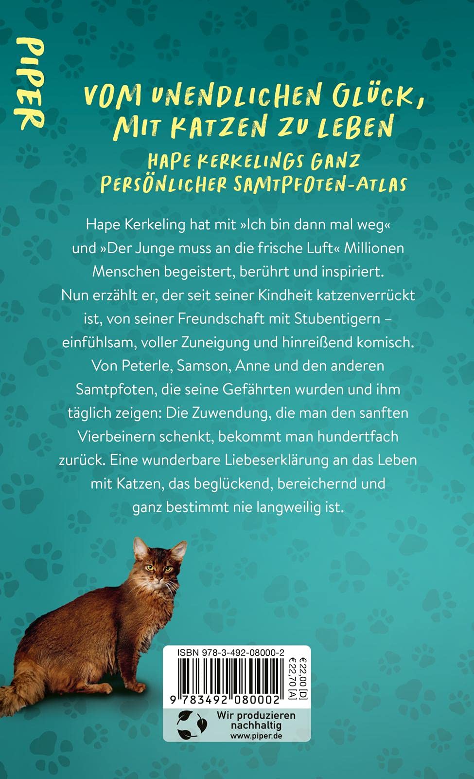 Hape Kerkeling Pfoten vom Tisch Katzen