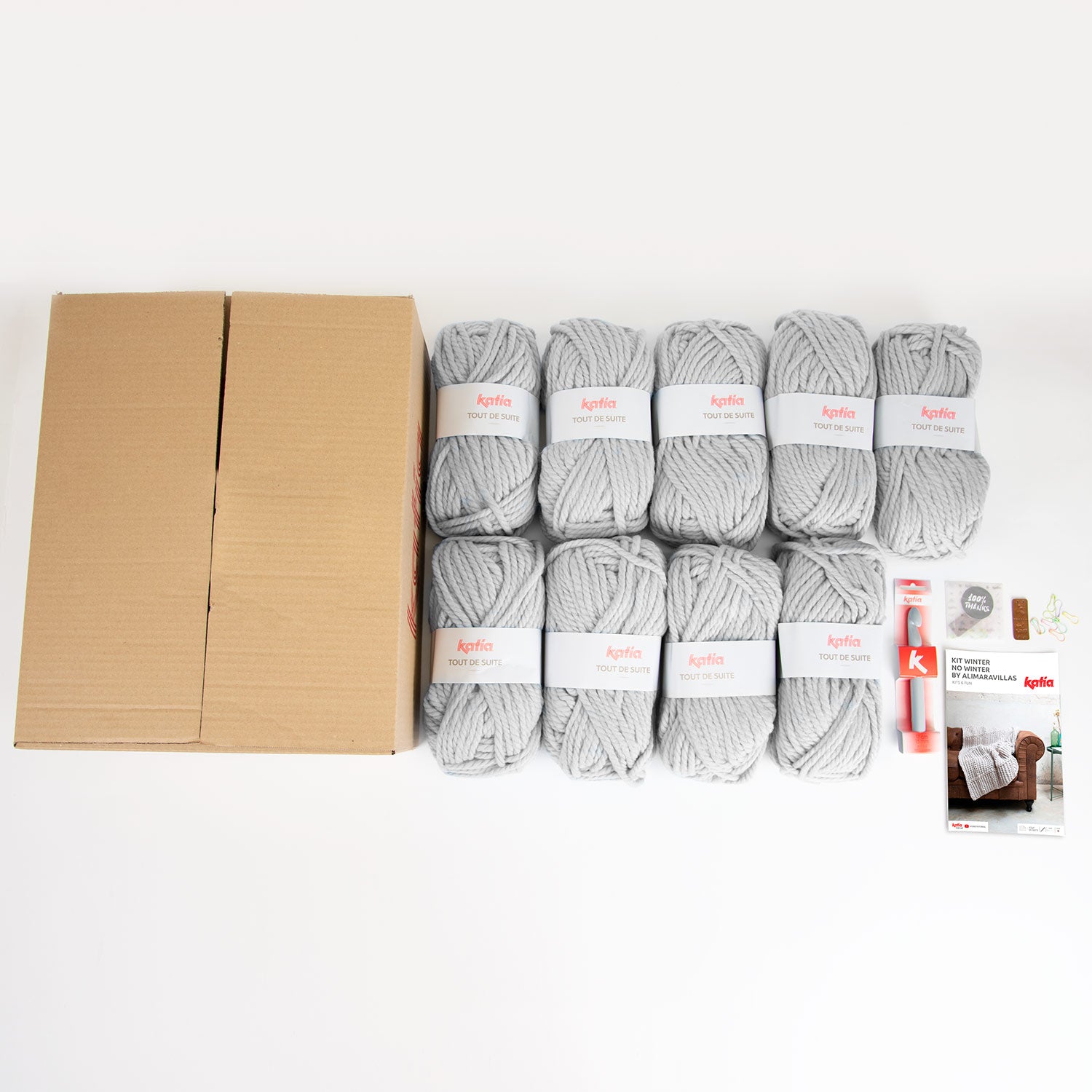Häkelbox für eine XXL Sofadecke mit Tout de Suit von KATIA - Beemohr