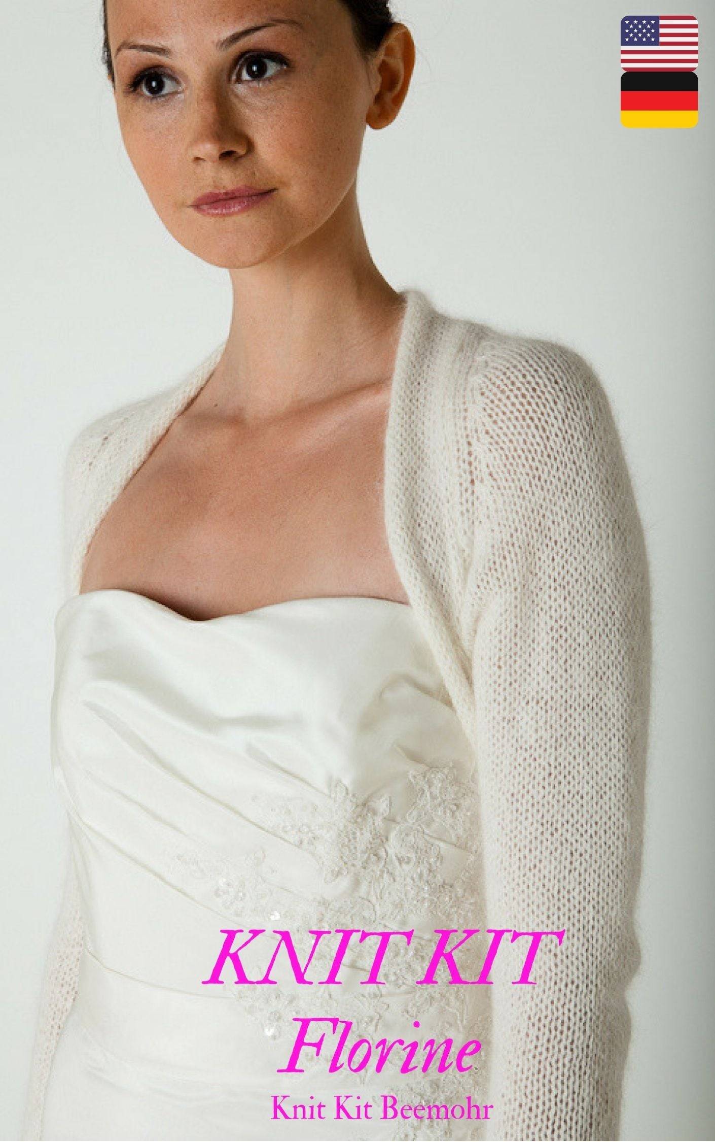 Strick SET Merino Brautjacke für deine Hochzeit - Beemohr
