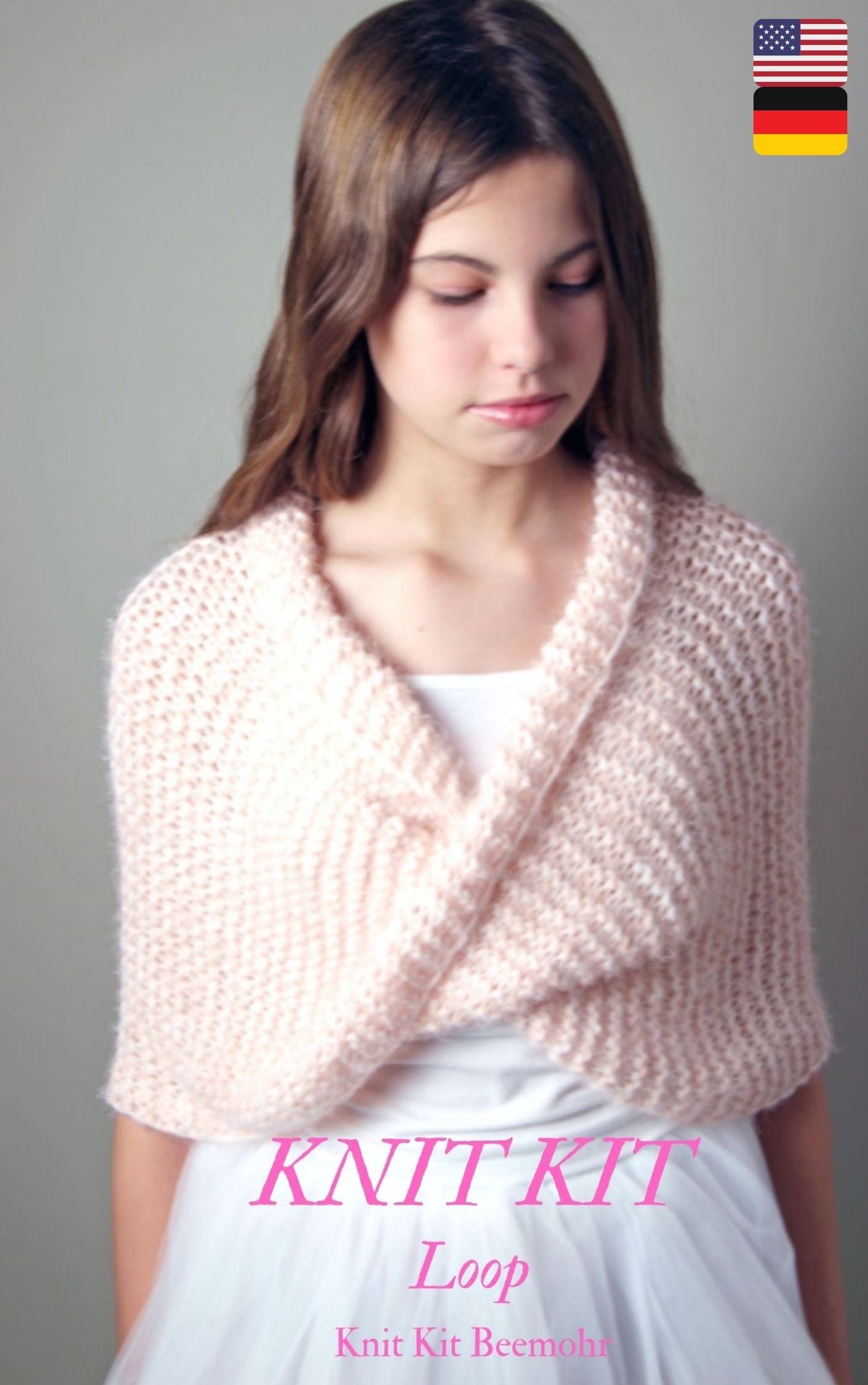 KNIT KIT für einen Loop gestrickt für Bräute aus Estivo Wolle - Beemohr