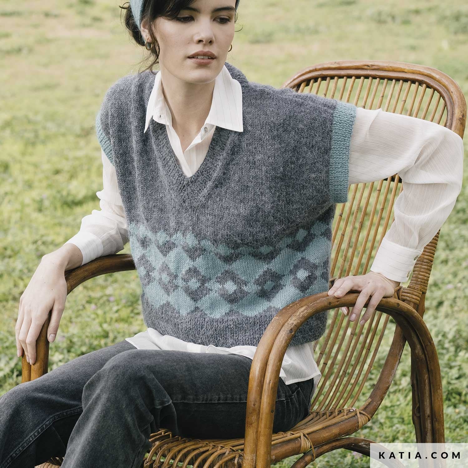 Sommer Pullunder aus soft gratte stricken