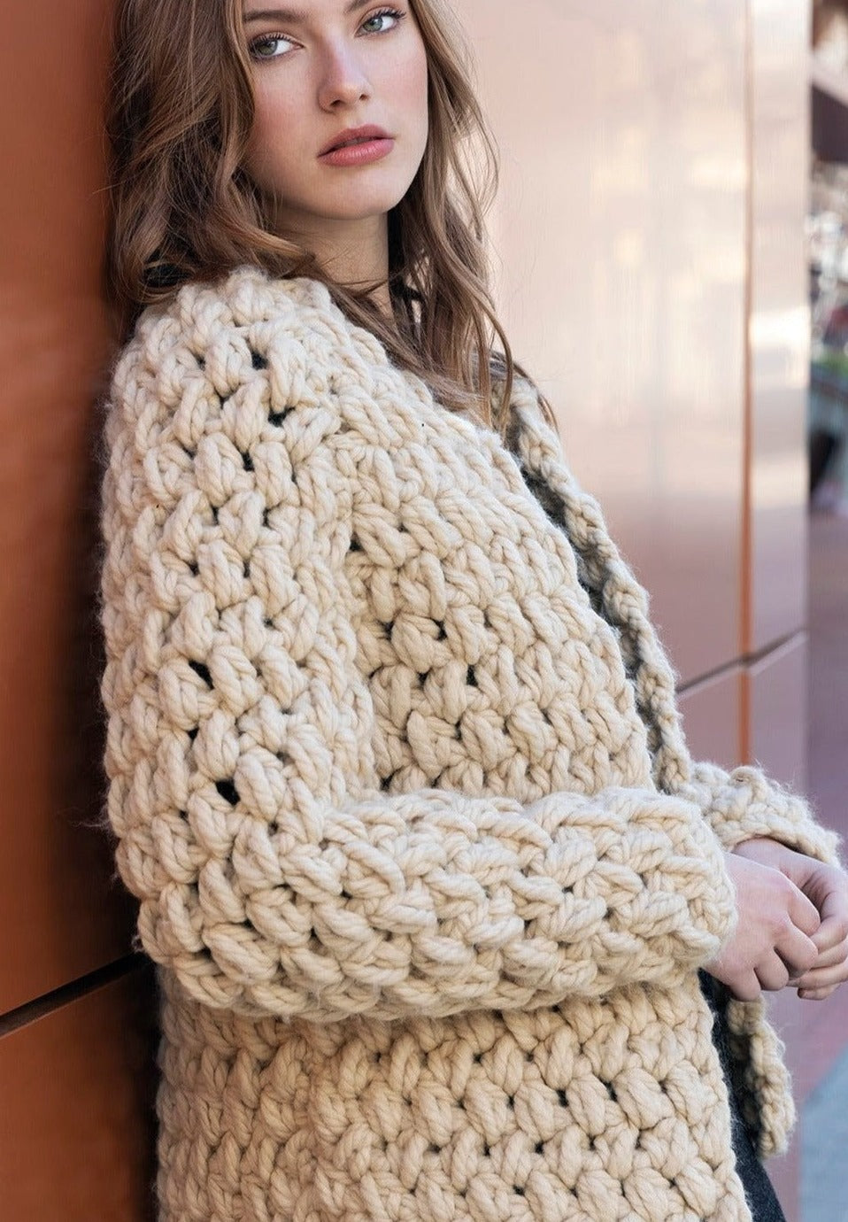 HÄKEL-BOX dicke Jacke aus Tout de Suite Wolle Katia