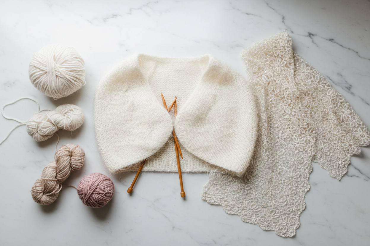 Strickanleitungen für die Hochzeit – Brautbolero, Stola & Pullover selber stricken
