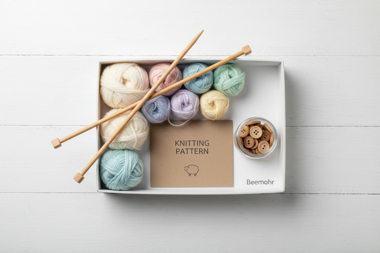 Strickbox mit Beaugency Wolle und Strickanleitung