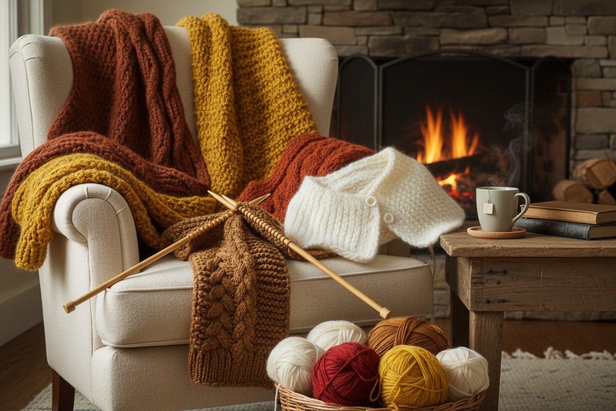 Strickmodelle für den Herbst: Schal und Mütze