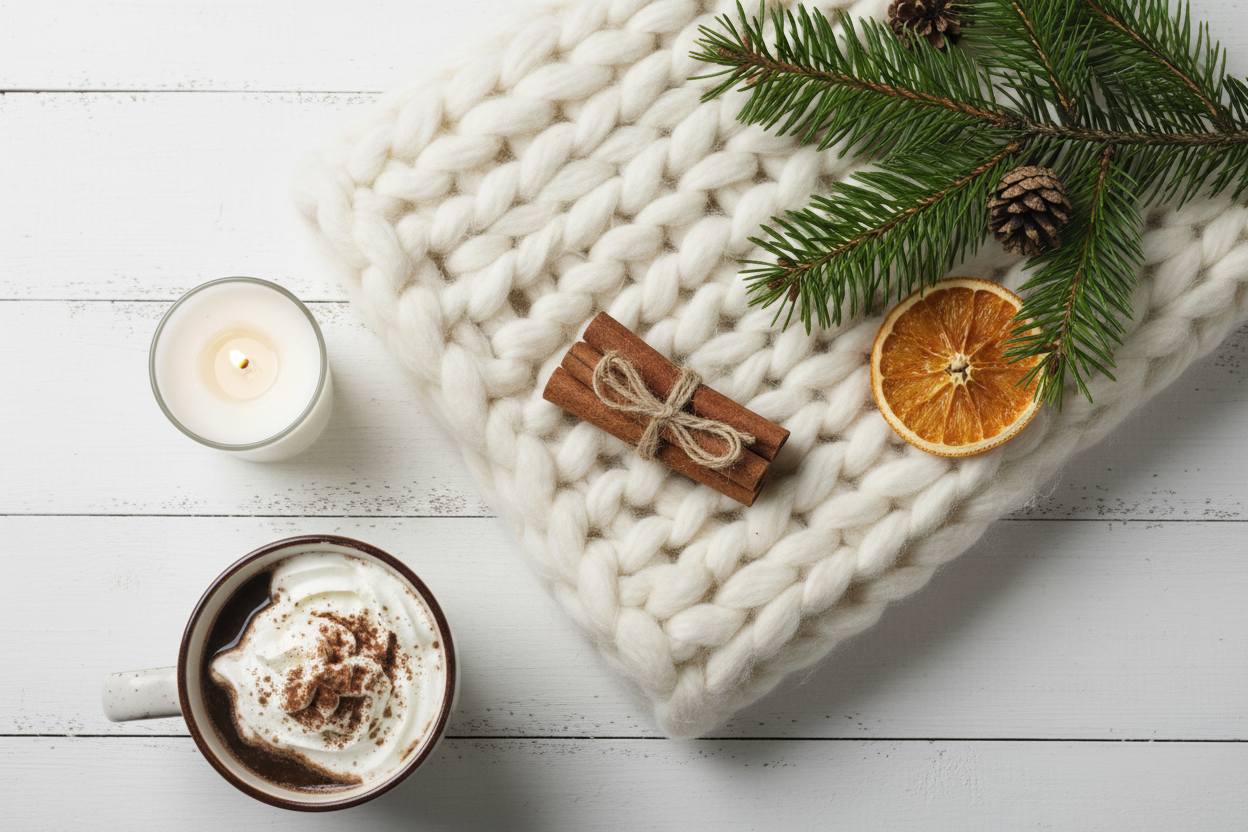 Weihnachtliches Stricken mit Strickmuster von Beemohr
