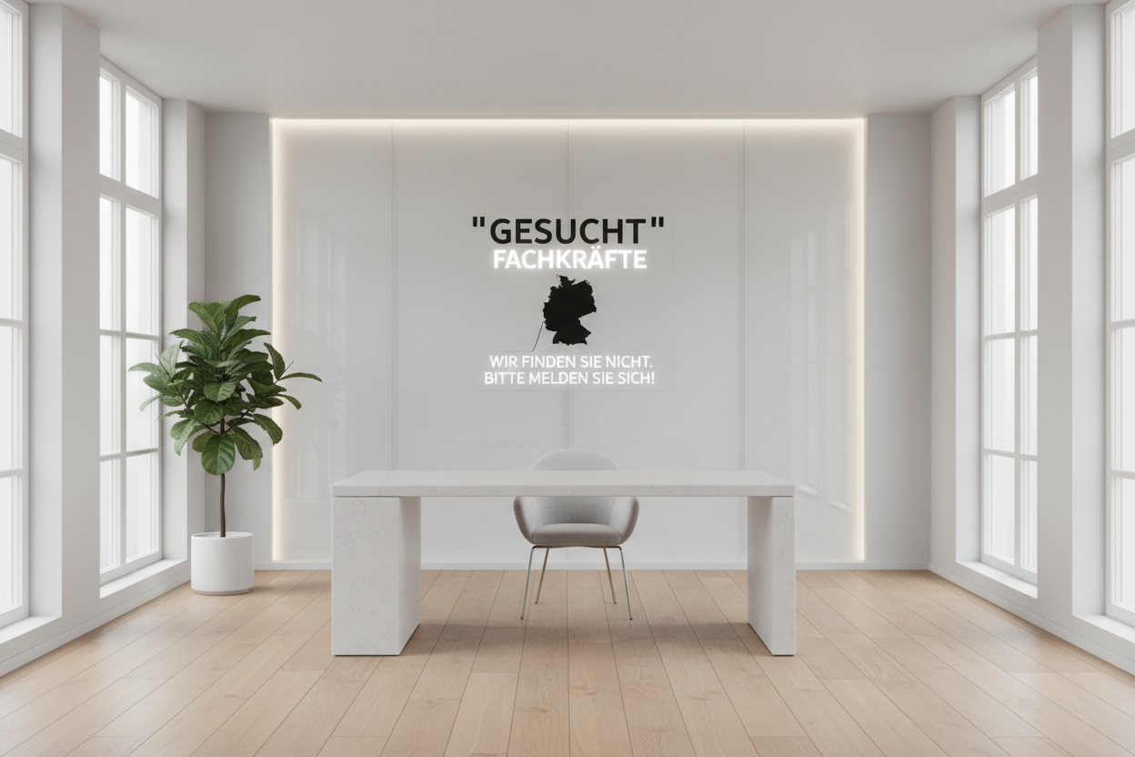 Leerer Schreibtisch – Fachkräftemangel in Deutschland