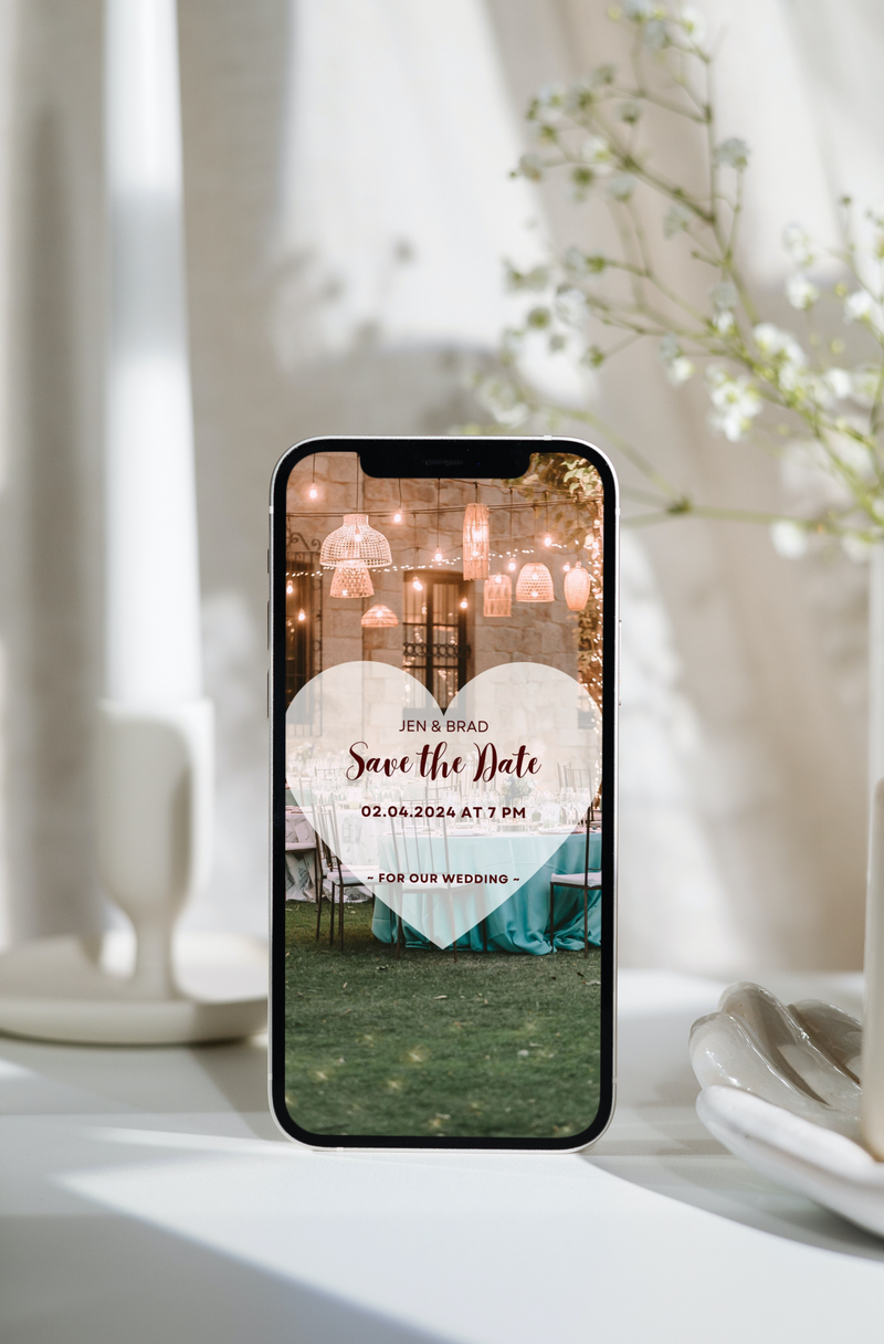 Digital invitation for wedding