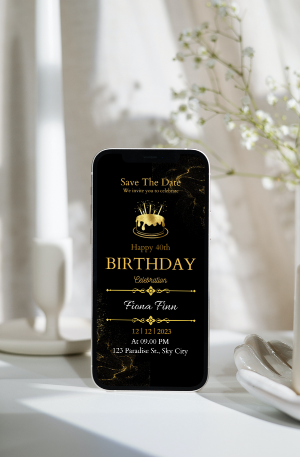 Digital invitation for your birthday