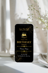 Digital invitation for the birthday