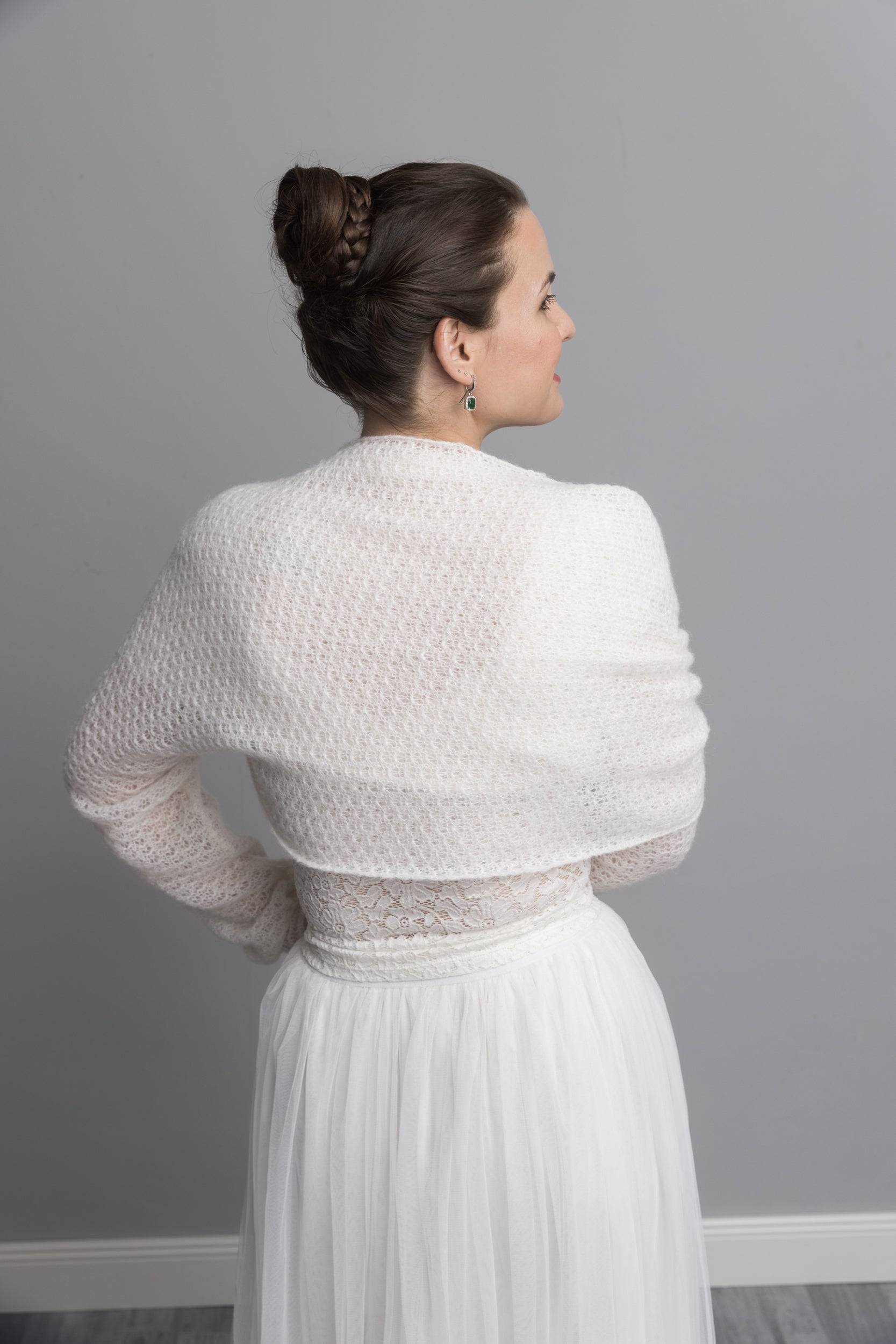 Lace Bolero leicht in ivory für hochzeiten