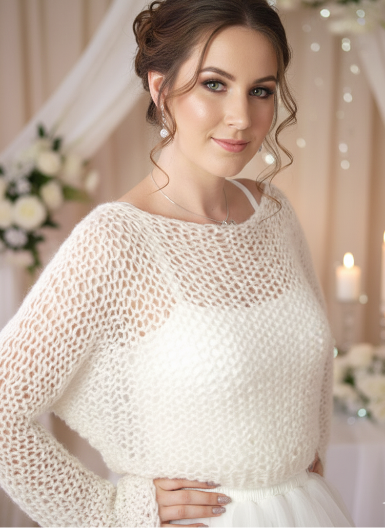 Einfacher Brautpullover