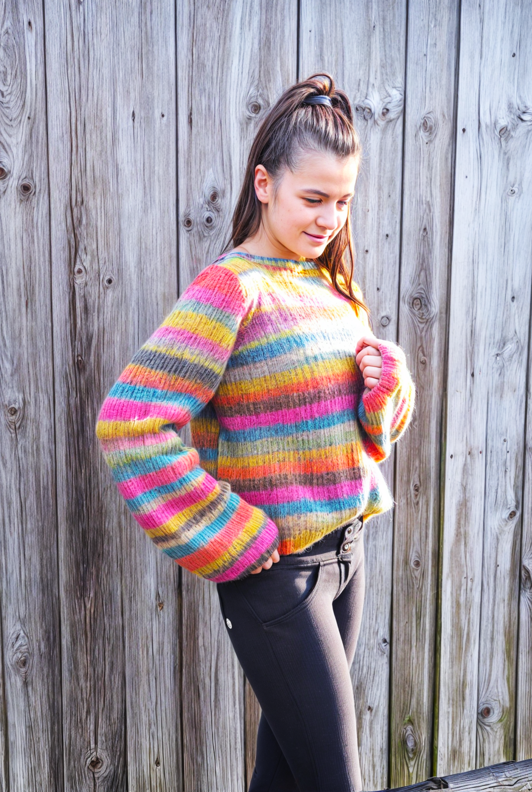 Bunter Strickpullover von Beemohr