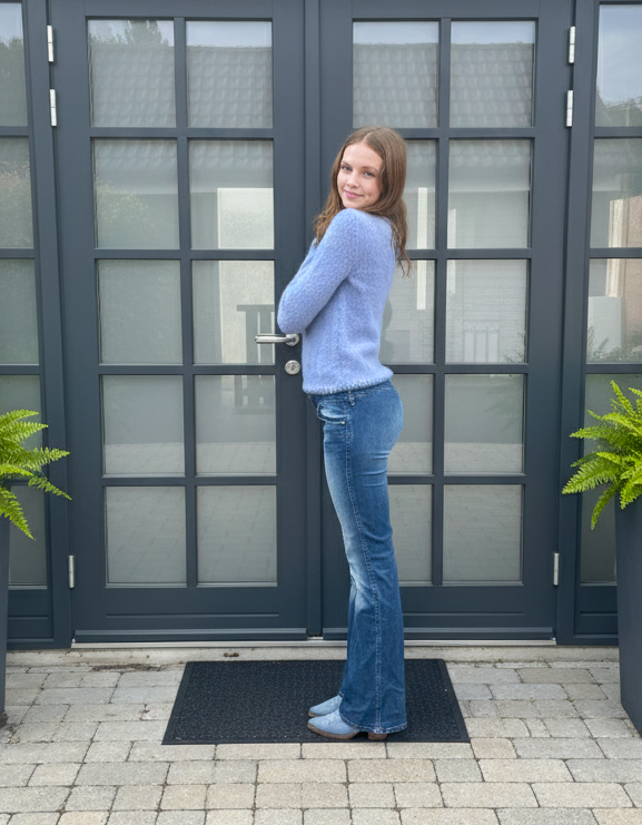 Strickpullover malve selbst gestrickt edel