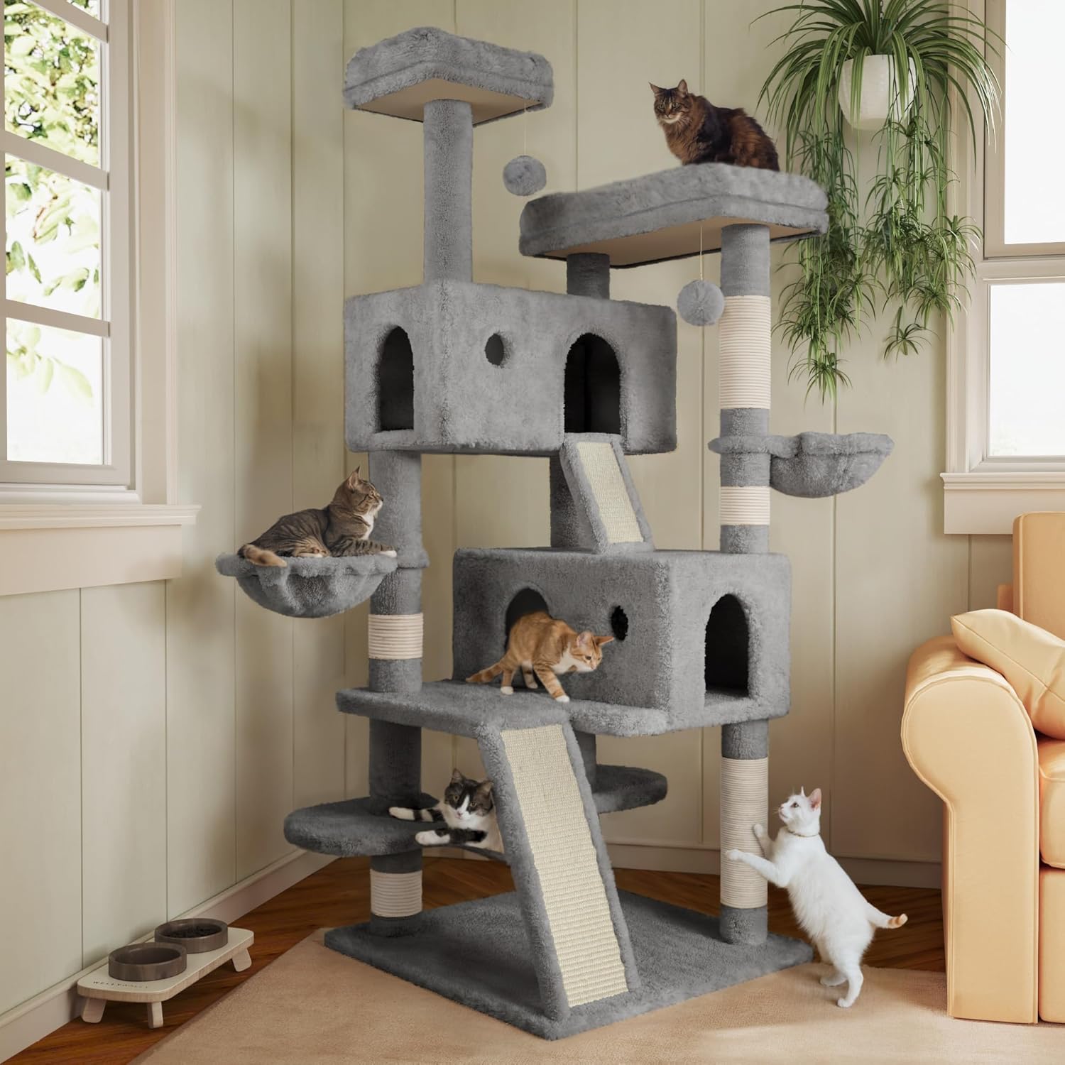 XXL Katzenbaum in grau